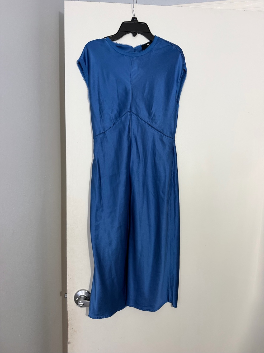 Banana Republic Cobalt Blue Cap-Sleeve Midi Dress